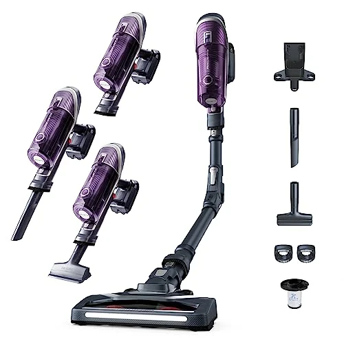 Oferta Cocina: Rowenta XForce Flex 8.60 Allergy Care RH9638 - Aspiradora escoba sin cable con gran potencia, batería extraíble de 22 V con hasta 35 minutos de autonomía, tubo flexible y sistema led en el cabezal