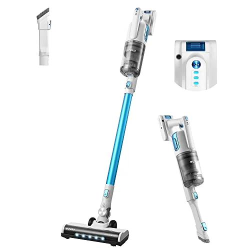 Oferta Cocina: Eureka BR5 Aspiradora sin Cable, Aspiradora Inalámbrica Ligera, Potencia de Succión de, Motor de 250 W sin Escobillas, Cepillo Quitapolvo 2 en 1 para Pisos Duros, Alfombras