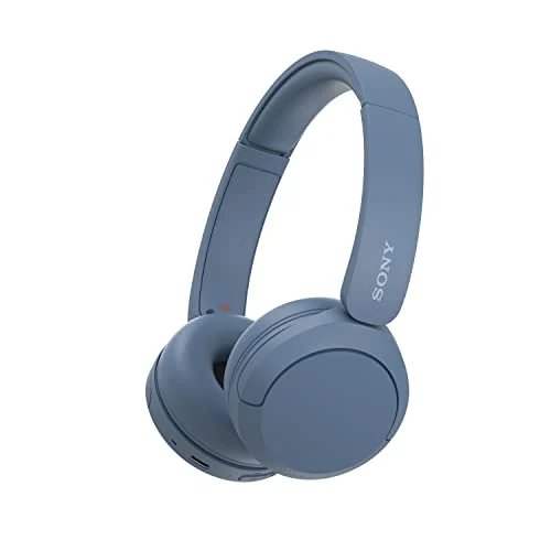 Chollo Electrónica: Sony WH-CH520 Auriculares Inalámbricos Bluetooth, hasta 50 Horas de Autonomía con Carga Rápida y Estilo Diadema, Azul