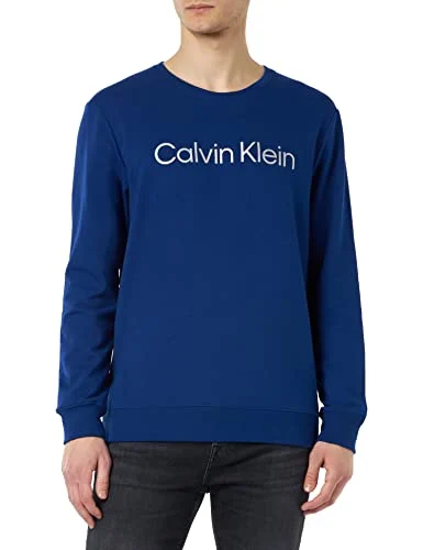 Chollo Ropa: Calvin Klein Hombre Sudadera sin Capucha, Azul (Midnight Blue), M