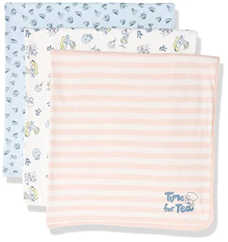 Oferta Softlines Private Label: Amazon Essentials Disney | Marvel | Star Wars | Princess Mantas Niña, Pack de 3, Paquete de 3 Alice Tea Party, Talla única