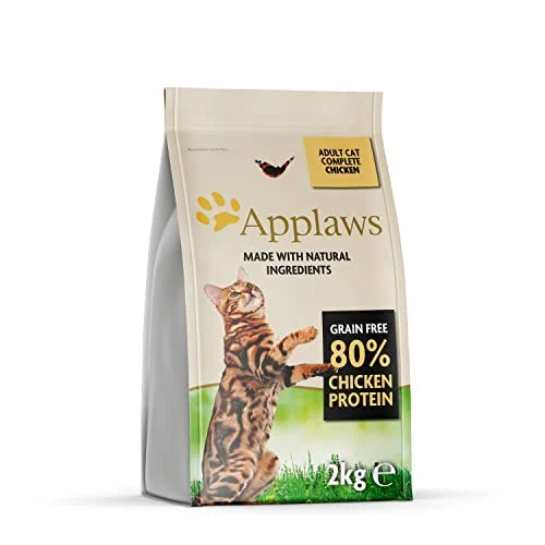 Oferta Productos para animales: Applaws Alimento Seco Natural sin Granos para Gatos Adultos, Sabor a Pollo - Bolsa Resellable de 2 kg