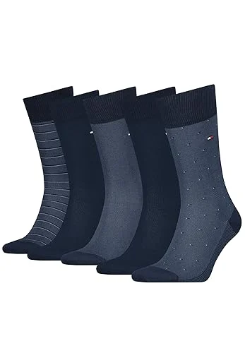 Oferta Ropa: Tommy Hilfiger CLSSC Sock, Azul (Navy), 43-46 (Pack de 5) para Hombre