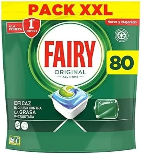 Oferta Drugstore: Fairy Original All in One, Pastillas Lavavajillas, 80 Cápsulas (5 x 16), Mega Pack