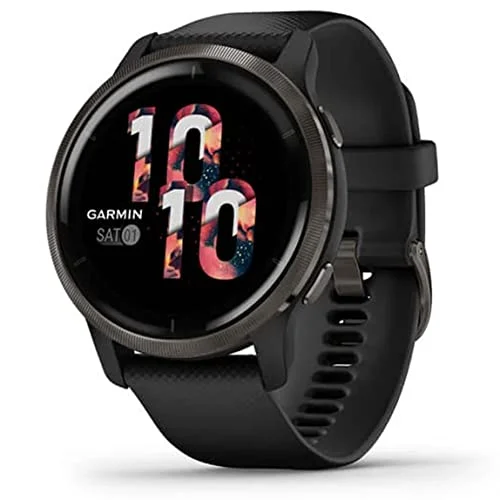 Oferta Deportes: Garmin Venu 2 - Reloj inteligente con GPS, música y deportes, Negro, 45 mm