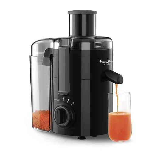 Oferta Cocina: Moulinex Frutelia JU370810 - Licuadora 350 W, gran diámetro de apertura, diseño compacto, 2 velocidades, filtro de acero inoxidable, depósito de 950 ml, piezas extraíbles aptas para lavavajillas