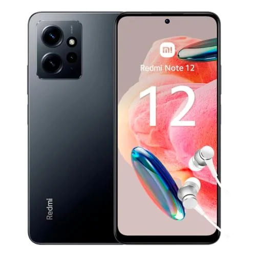 Oferta Inalámbrico: Xiaomi Redmi Note 12- Smartphone 4GB RAM 128GB ROM AMOLED Pantalla 6,67'' FHD+ Snapdragon 685 Cámara Profesional 50MP 5000mAh Onyx Gris [Versión Global]