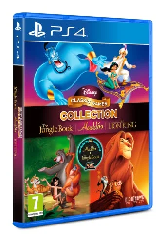 Oferta NoSoloChollos Videojuegos: NoSoloChollos MERIDIEM Games, S.L.- Disney Classic Games Collection Jungle Book, Aladdin, & The Lion Videojuegos, Multicolor (VJGPS4MER21884581)