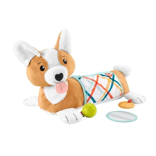 Oferta NoSoloChollos Productos para bebé: NoSoloChollos Fisher-Price Cojín cachorro 3 en 1 Peluche sensorial con accesorios, juguete para bebé recién nacido (Mattel HJW10)