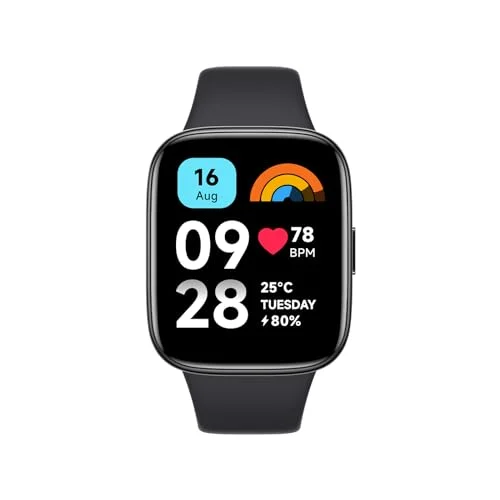 Oferta NoSoloChollos Deportes: NoSoloChollos Xiaomi Redmi Watch 3 Active - Llamadas Bluetooth, Pantalla LCD de 1,83”, Monitor de frecuencia cardíaca, 100 Modos Deportivos, hasta 12 días de autonomía, Negro (Versión ES + 3 años de garantía)