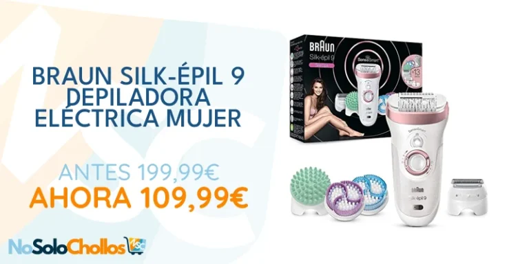 Oferta Aparatos para el cuidado personal: Braun Silk-épil 9 Depiladora Eléctrica Mujer, SkinSpa con Tecnologí­a SensoSmart y 13 Accesorios, Exfolia, Masajea, Afeita y Recorta, Inalámbrica, 9-990, Blanco/Rosa