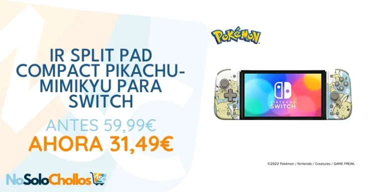 Oferta Videojuegos: IR Split Pad Compact (Pikachu y Mimikyu), para Nintendo Switch