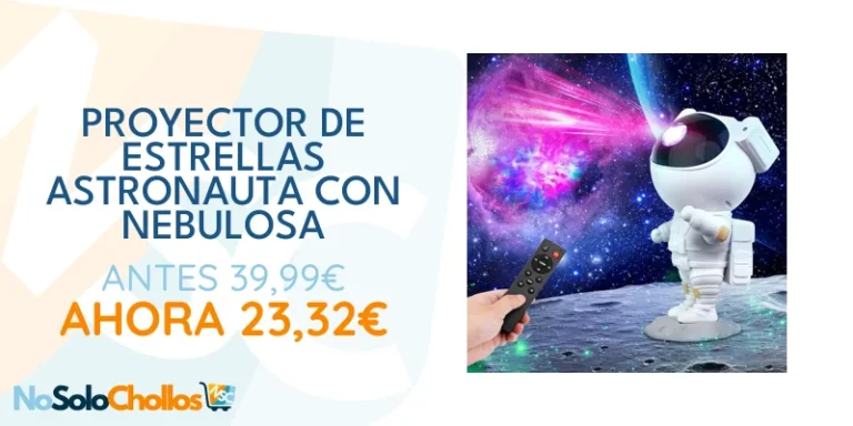 Oferta Casa: Proyector Estrellas, Astronauta Proyector Galaxy,Luz Nocturna Infantil con Nebulosa,8 Modos,Mando Distancia y 360° Rotación Lampara Proyector Galaxia Techo de Dormitorio,Regalos Para Niños y Adultos