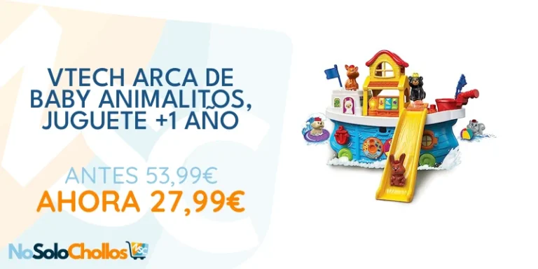 Oferta Juguete: VTech - Arca de Baby animalitos Todos abordo, Juguete de arrastre, Playset interactivo para niños +1 año, Modo barco y modo casa, Versión ESP