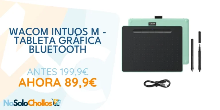 Oferta Ordenador personal: Wacom Intuos M - Tableta Gráfica Bluetooth para pintar, dibujar y editar photos con 3 softwares creativos incluidos para descargar, Windows & Mac, óptima para oficina en casa y e-learning, pistacho