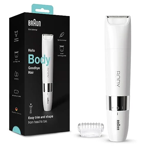 Oferta NoSoloChollos Aparatos para el cuidado personal: NoSoloChollos Braun Body Afeitadora Corporal Unix, Depiladora Mini para Mujer y Hombre con Peine de Recorte, Depilación de Precisión para Ingles, Axilas, Pecho, Uso en Seco y en Mojado, BS1000, Blanco