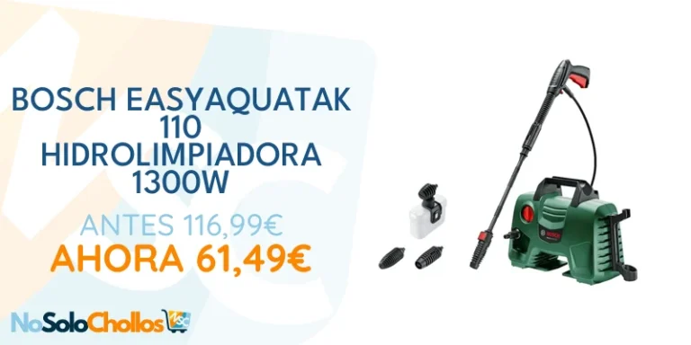 Oferta Mejora del hogar: BOSCH VERDE Bosch Home and Garden Hidrolimpiadora de Alta Presión EasyAquatak 110, 1300 W, 110 Bares