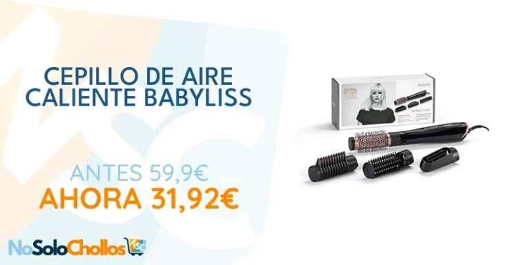 Oferta Aparatos para el cuidado personal: BaByliss Cepillo de Aire Caliente Perfect Finish AS126E, 1000 W, 4 cabezales intercambiables, Seca, Moldea, Alisa, Volumen, Tecnología Iónico, Pelo suave, Brillante y sin encrespamiento