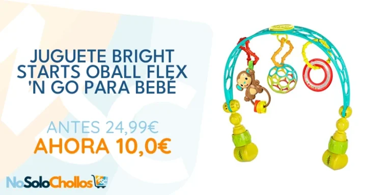 Oferta Productos para bebé: Bright Starts OBall Flex 'n Go Arco de Actividades para Llevar sin BPA Juguete para Cochecito de bebé, Edad recién Nacido +