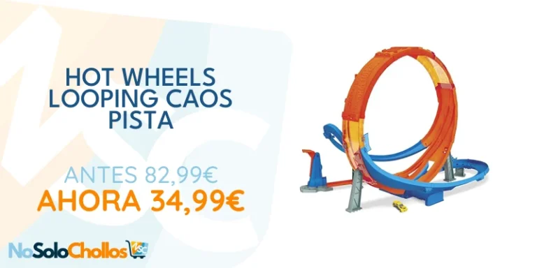 Oferta Juguete: Hot Wheels Looping caos Pista de coches de juguete, incluye 1 vehículo die-cast (Mattel HCB00)