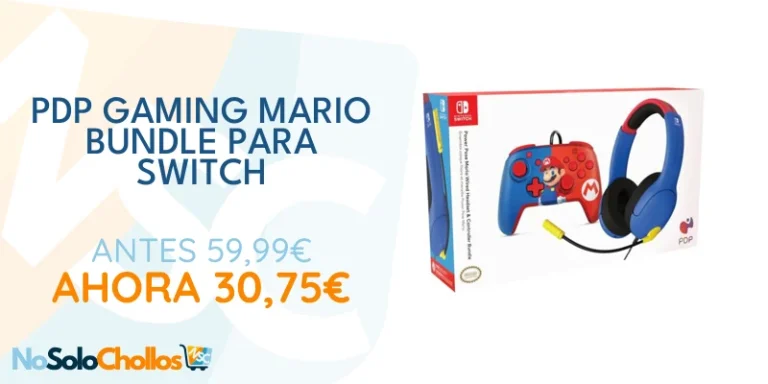 Oferta Videojuegos: PDP Gaming Officially Licensed Mario Bundle for Switch Works with Switch OLED & Lite
