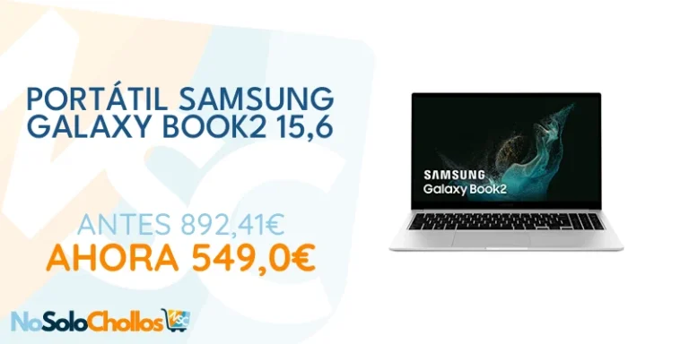 Oferta Ordenador personal: SAMSUNG Galaxy Book2 - Ordenador Portátil de 15,6" Full HD, 8 GB RAM, 521 GB NVMe SSD, Intel Core i5-1235U 12th Gen, Intel Iris Xe, Windows 11 Home, Plata - Teclado QWERTY Español
